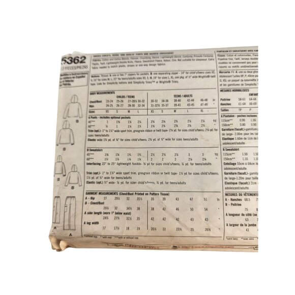 Simplicity 4803 & 5362 Easy-To-Sew Adult & Child Patterns XS-XXXL Craft Set - Picture 6 of 12